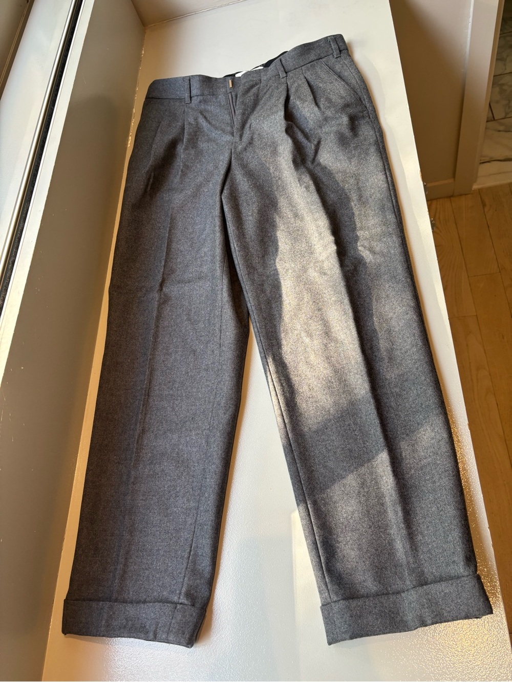 Classic Gray Wool Trousers